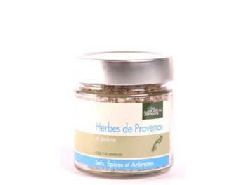 Fleur et sel de Camargue aux herbes de provence et au poivre