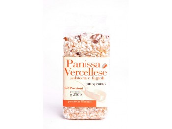 Risotto "Panissa vercellese" (haricots blancs et saucisse)