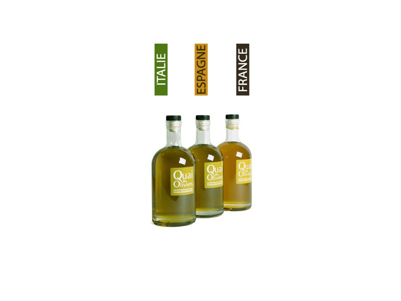 INITIATION A L'HUILE D'OLIVE coffret huile d'olive, cadeau huile d'olive,  huiles