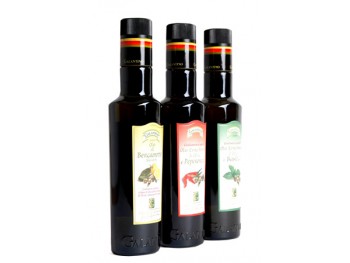 TRIO AROMATIQUE coffret cadeau gourmand huiles d'olive