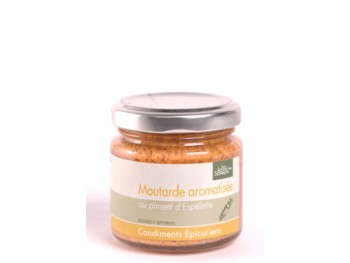 Moutarde aromatisée au piment d'Espelette